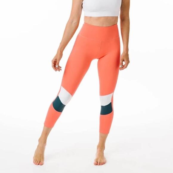 ZYIA Active Tangerine Angle Block Light N Tight Hi-Rise 7/8 Leggings - Picture 3 of 5